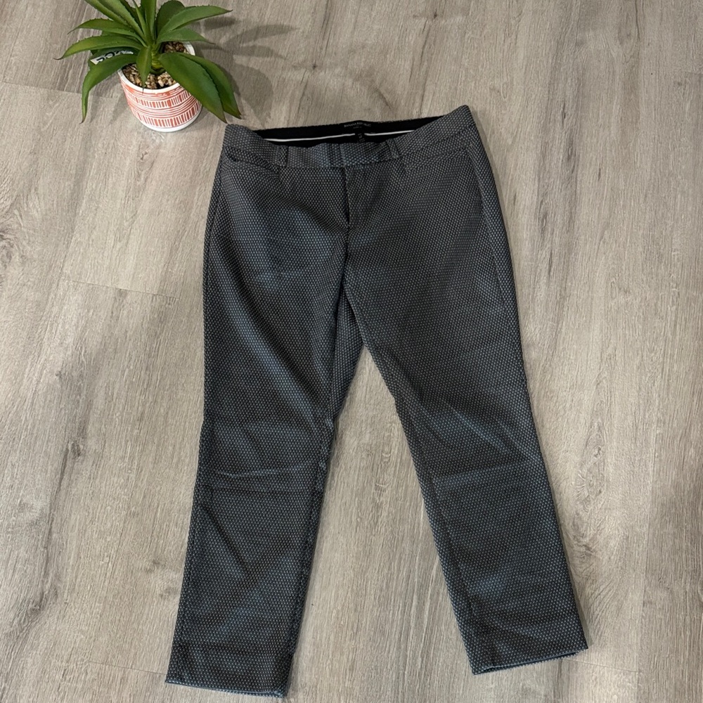 Banana Republic Gray Patterned Trousers